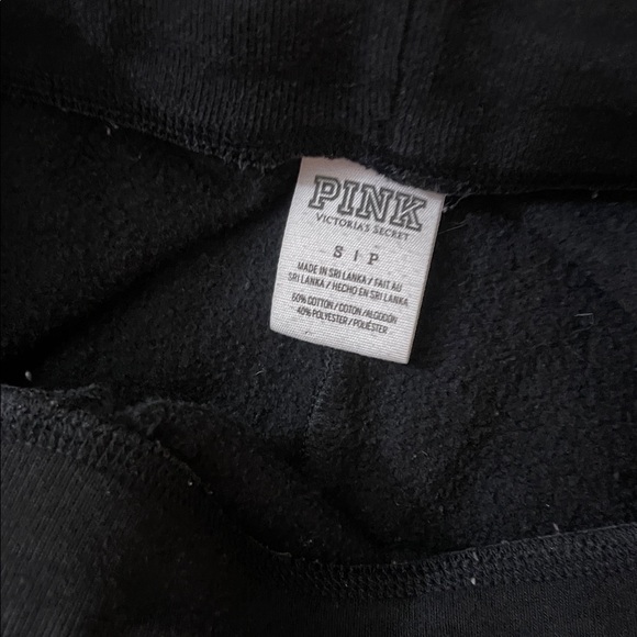 PINK Victoria's Secret Black Sweatpants small - Picture 3 of 6